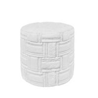 TABURE tekstil  bijela        - bijela/crna, Moderno, tekstil (38/38cm)