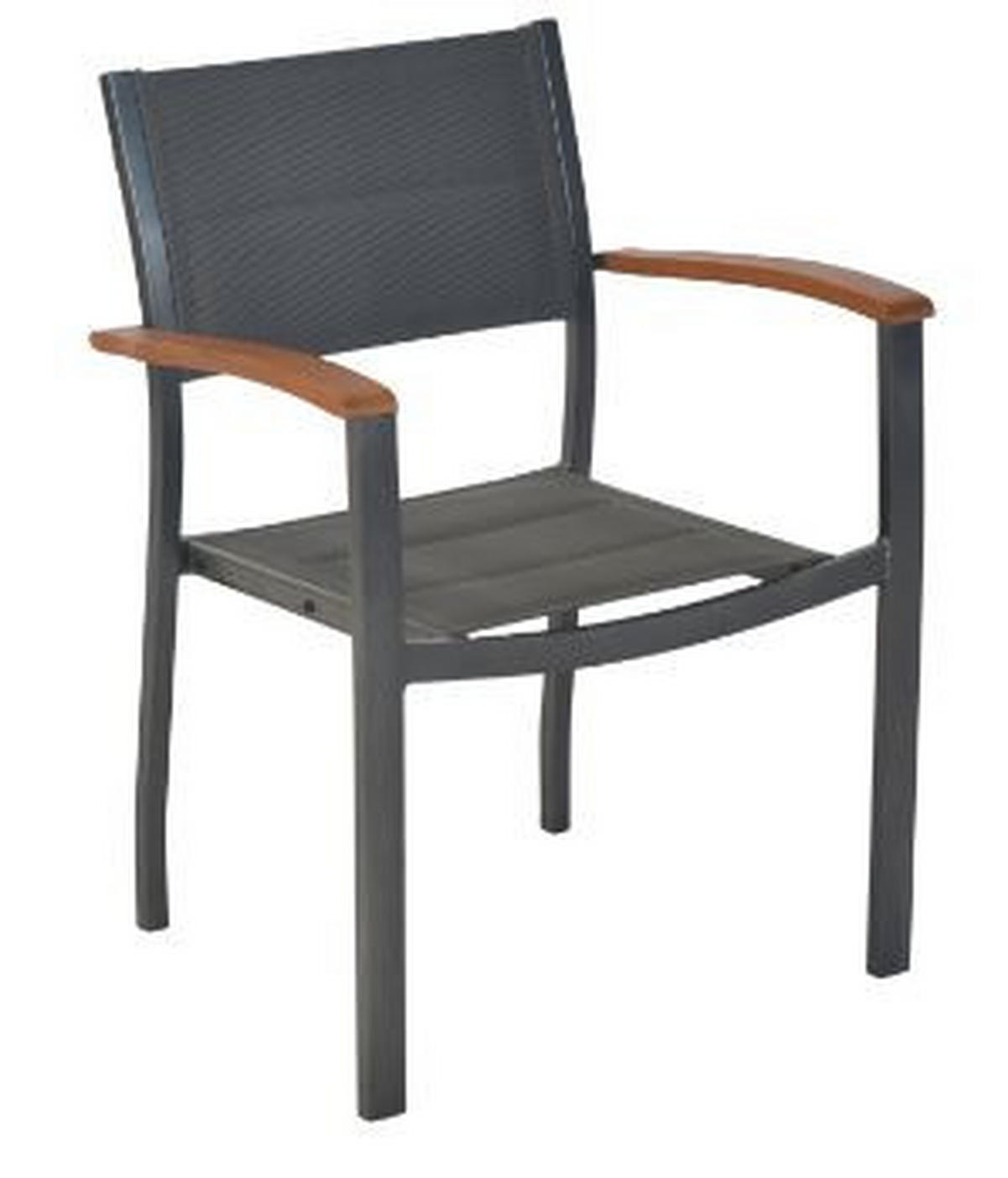 ZAHRADNÍ SADA 7dílné, dřevo, kov, textil - šedá/barvy grafitu, Moderní, kov/dřevo - Gardenson