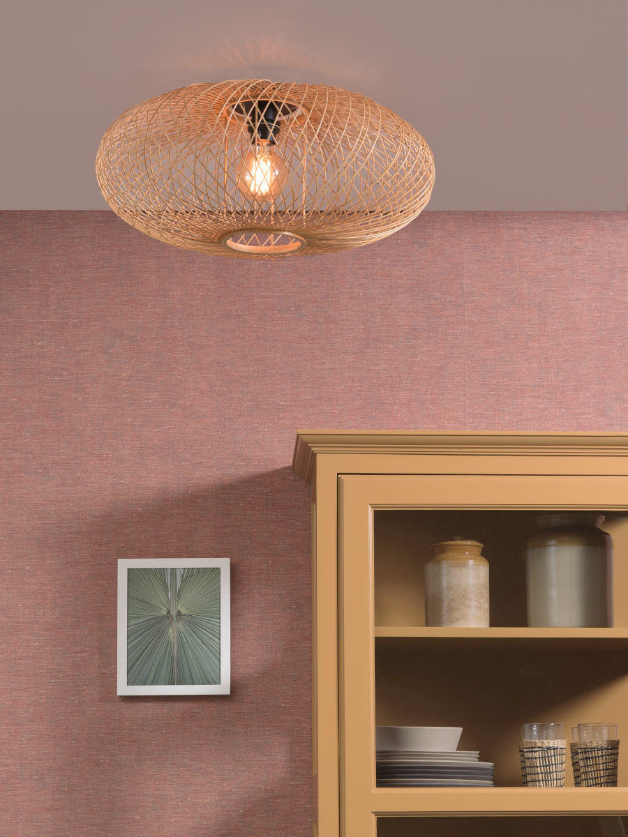 DECKENLEUCHTE GOOD&MOJO  60/25 cm   - Naturfarben, Trend (60/25cm) - Good & Mojo