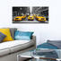 DEKOPANEEL - Gelb/Schwarz, Design, Holz/Papier (50/115/3,30cm) - Eurographics