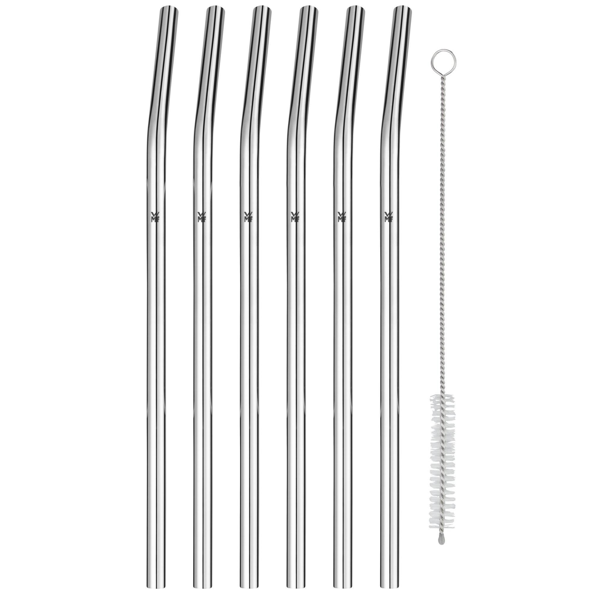 TRINKHALMSET - Silberfarben, Basics, Metall - WMF