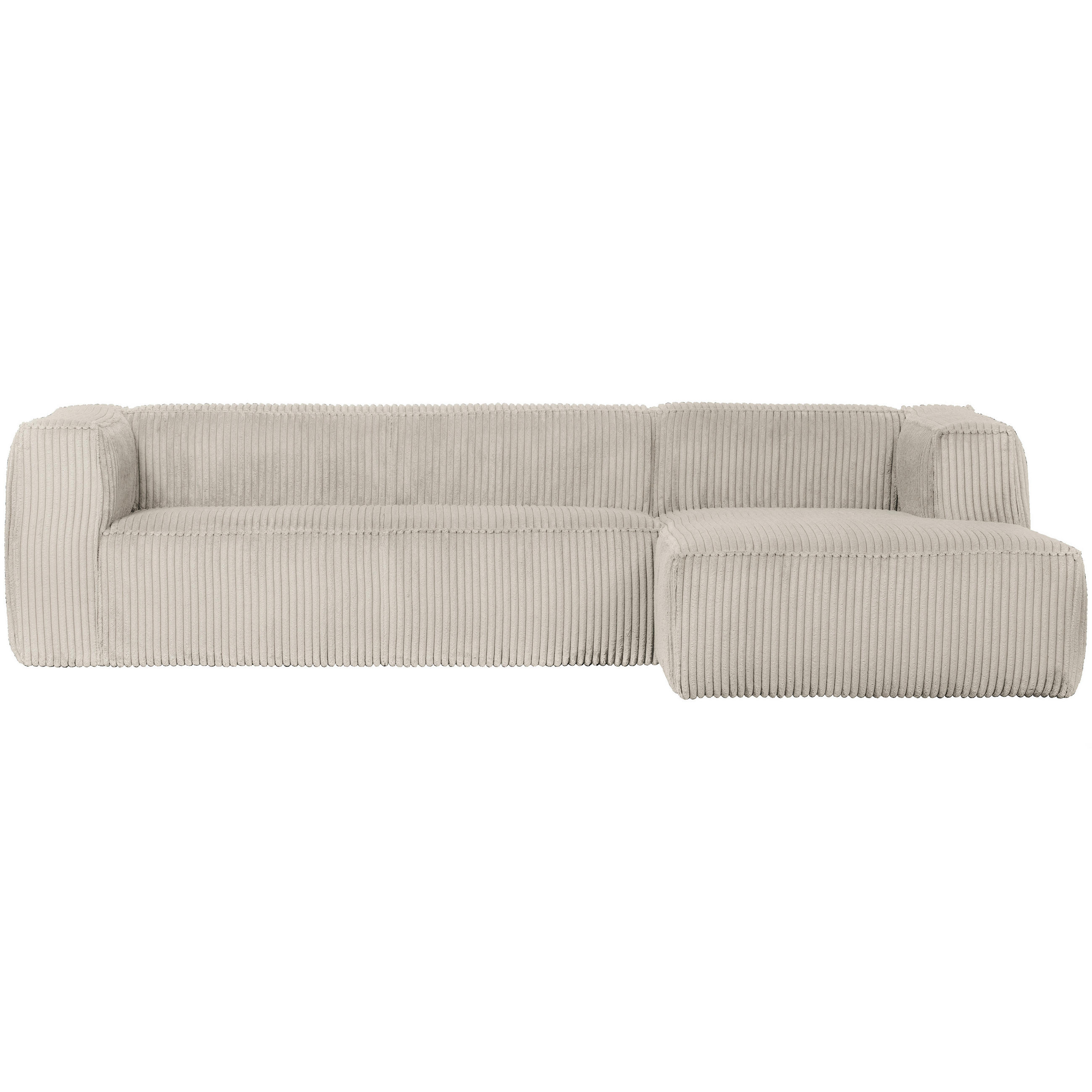 Thumbnail - Livetastic Ecksofa Bean, Natur, Textil, 3-Sitzer, Füllung: Polyetherschaumkern, Ottomane rechts, L-Form, 305x175 cm, Mad...