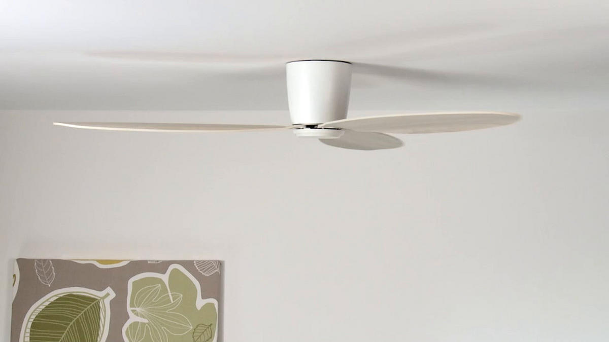 DECKENVENTILATOR 132/19 cm   - Eichefarben/Weiß, Basics, Holzwerkstoff/Kunststoff (132/19cm)