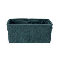 AUFBEWAHRUNGSKÖRBCHEN     - Dunkelgrün, Basics, Textil (27,6/12/20cm) - Wenko