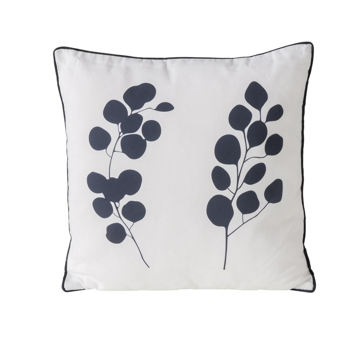ZIERKISSEN  45/45 cm   - Schwarz/Weiß, Basics, Textil (45/45cm)