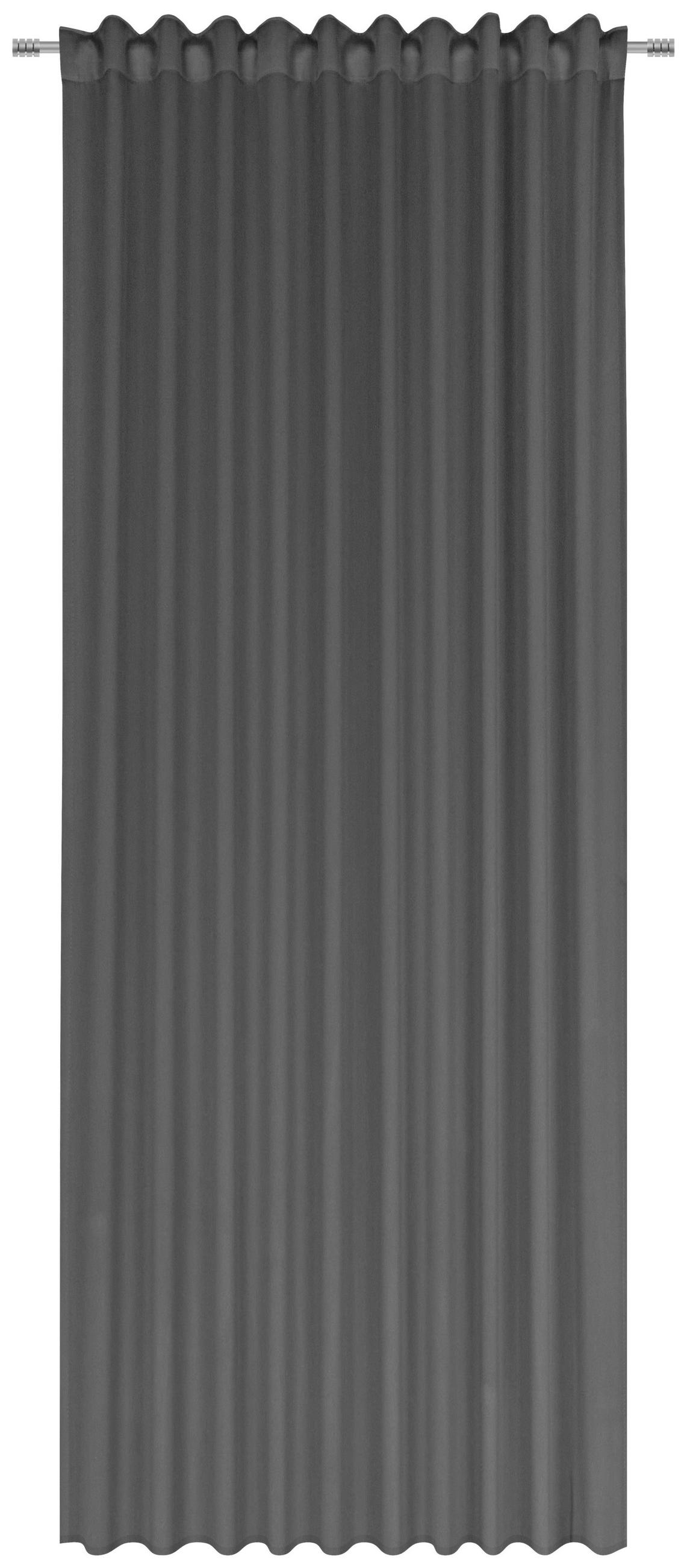 Draperie Opacă obscuritate  - antracit, Basics, textil (140/300cm) - Esposa
