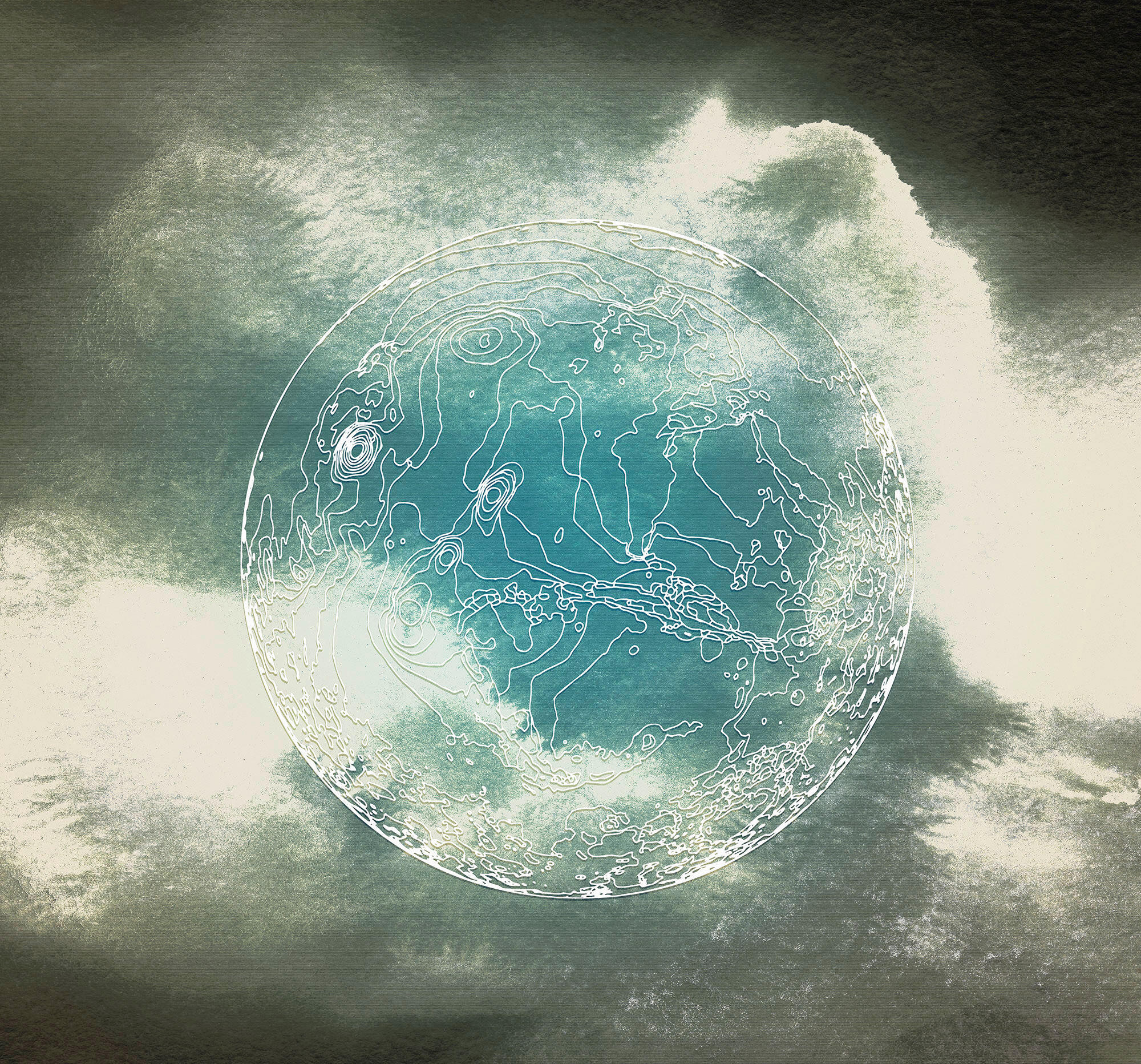 Fototapete Surreal Planet