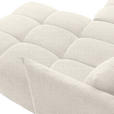 ECKSOFA Creme Plüsch Zierkissen, Rückenkissen, Bettkasten, Schlaffunktion, Rücken echt, Liegefläche im Originalstoff  - Creme/Schwarz, KONVENTIONELL, Kunststoff/Textil (253/192cm) - Carryhome