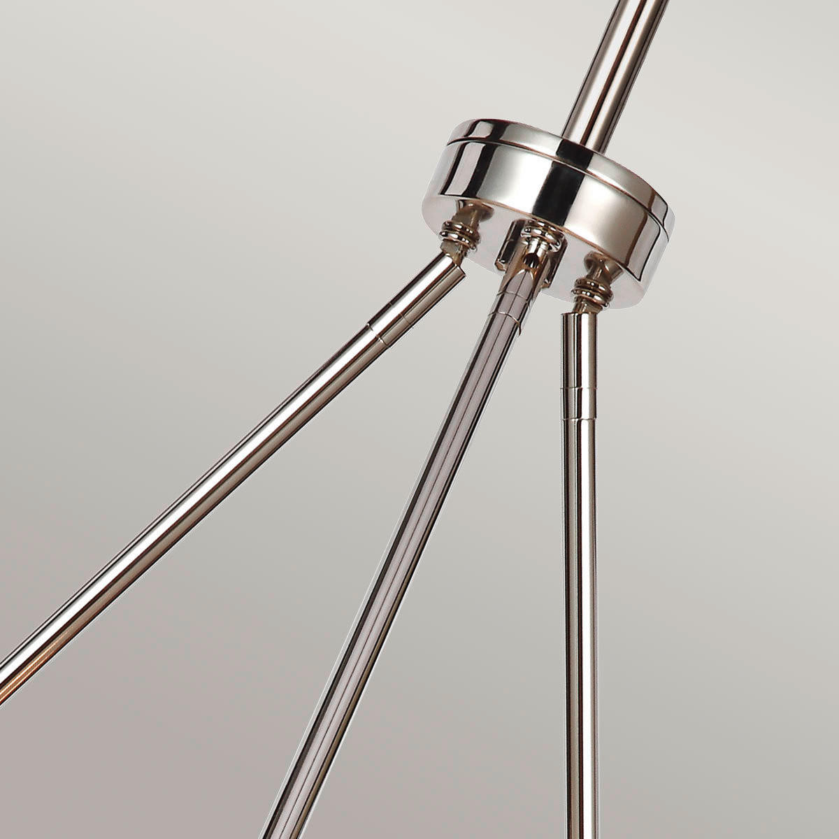KRONLEUCHTER 67.3/65  cm    - Nickelfarben, Konventionell, Glas/Metall (67.3/65 cm) - Elstead Lighting