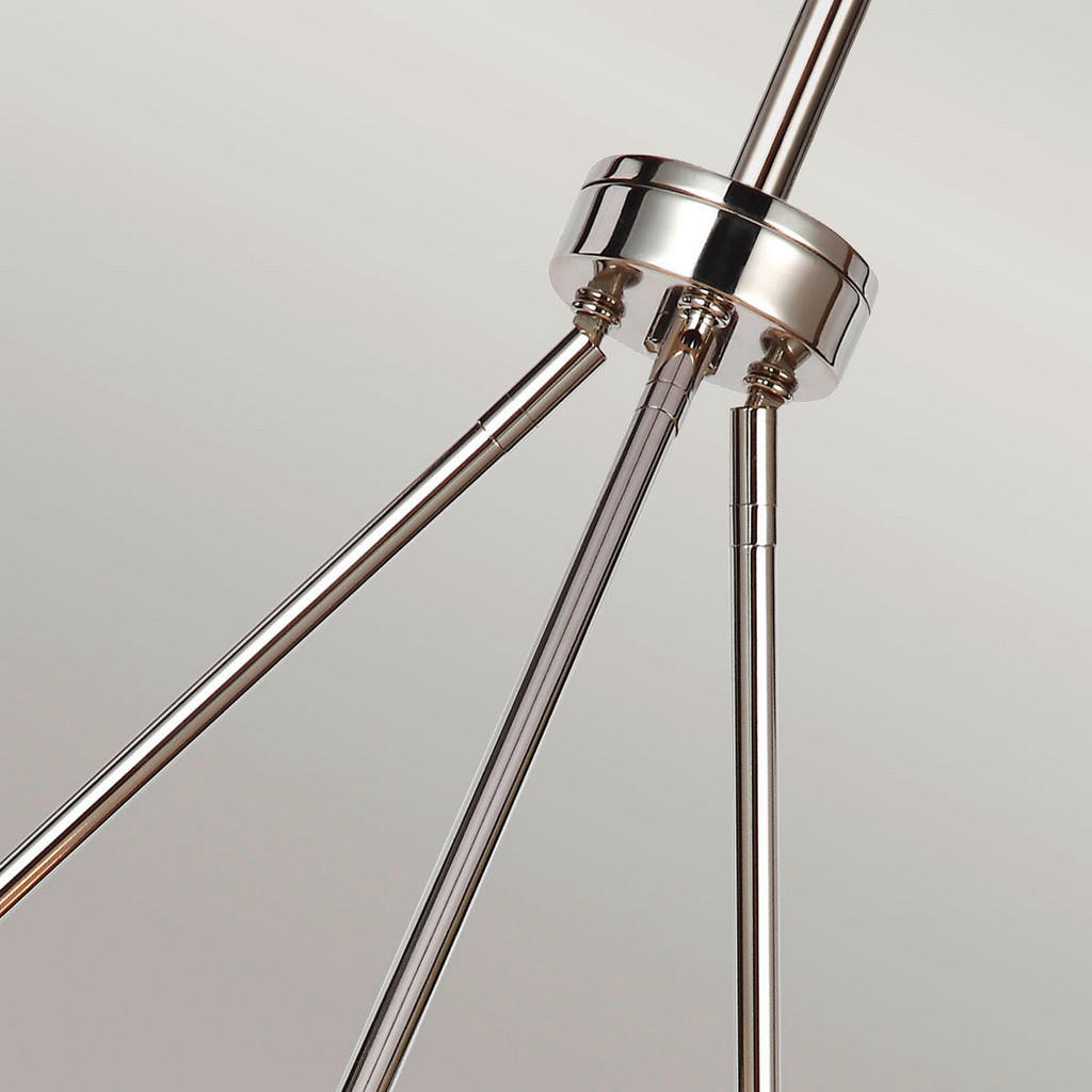 Thumbnail - Elstead Lighting Kronleuchter Elstead Rubin, Nickel, Metall, Glas, 65 cm, Grüner Punkt, RoHS, Lampen & Leuchten, Innenbe...