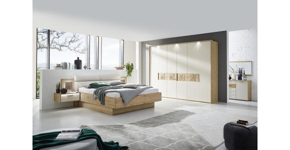 DREHTÜRENSCHRANK in Eichefarben, Sandfarben - Sandfarben/Eichefarben, KONVENTIONELL, Holz/Holzwerkstoff (299,2/229,4/59,5cm) - Dieter Knoll