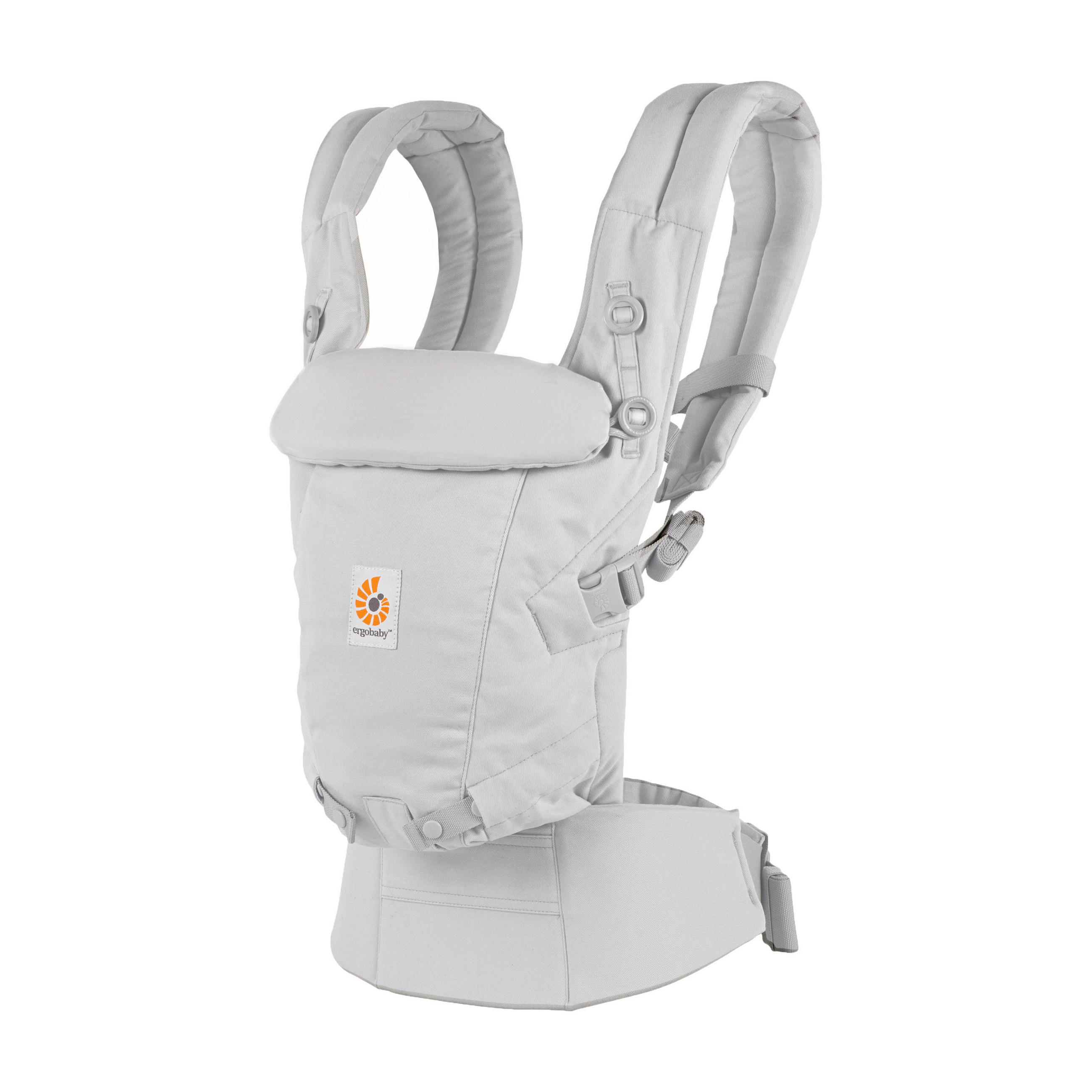 BABYTRAGE Adapt Soft Touch Cotton  - Hellgrau, Basics, Textil (26,8/17/17cm) - Ergo Baby
