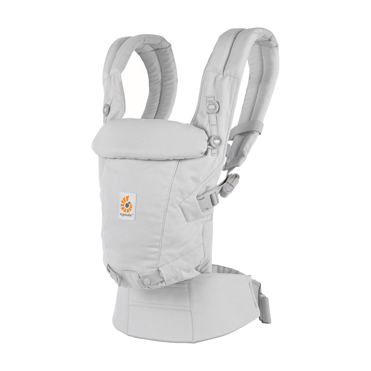 BABYTRAGE Adapt Soft Touch Cotton  - Hellgrau, Basics, Textil (26,8/17/17cm) - Ergo Baby