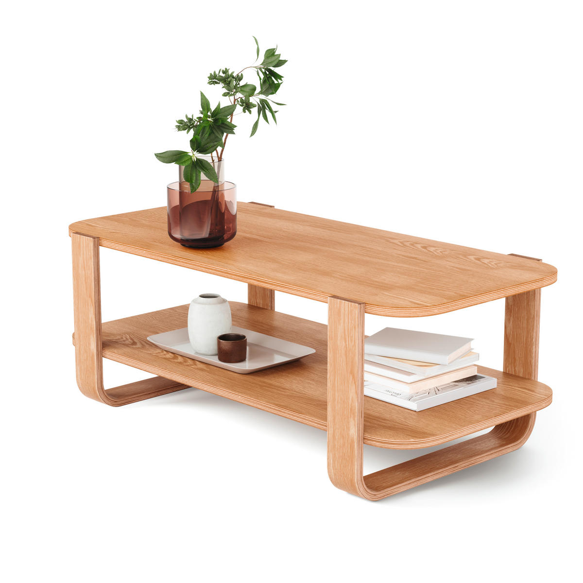 KLUBSKA MIZA, 109/40/55 cm naravne barve  - naravne barve, Basics, les (109/40/55cm) - Umbra