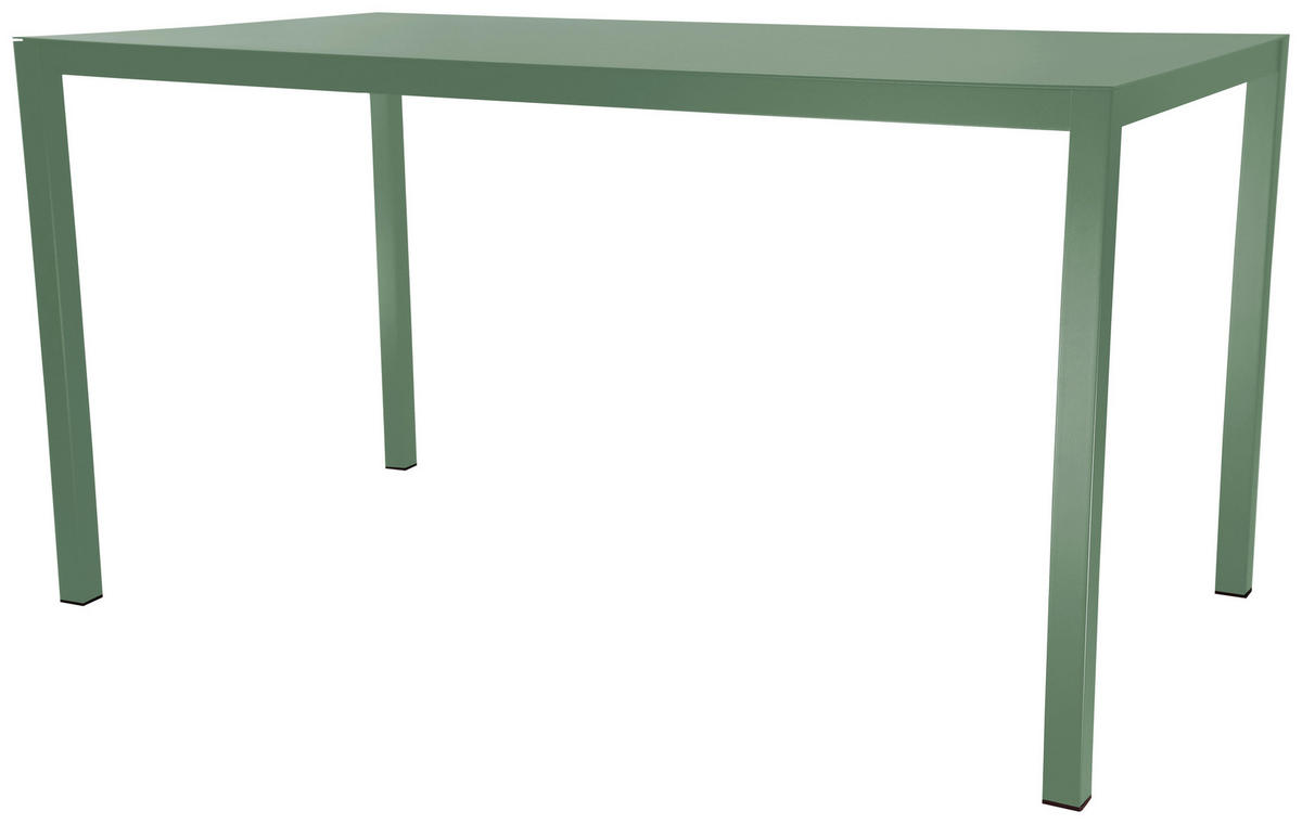 GARTENTISCH 140/80/75 cm Metall rechteckig  - Grün, MODERN, Metall (140/80/75cm) - Jan Kurtz