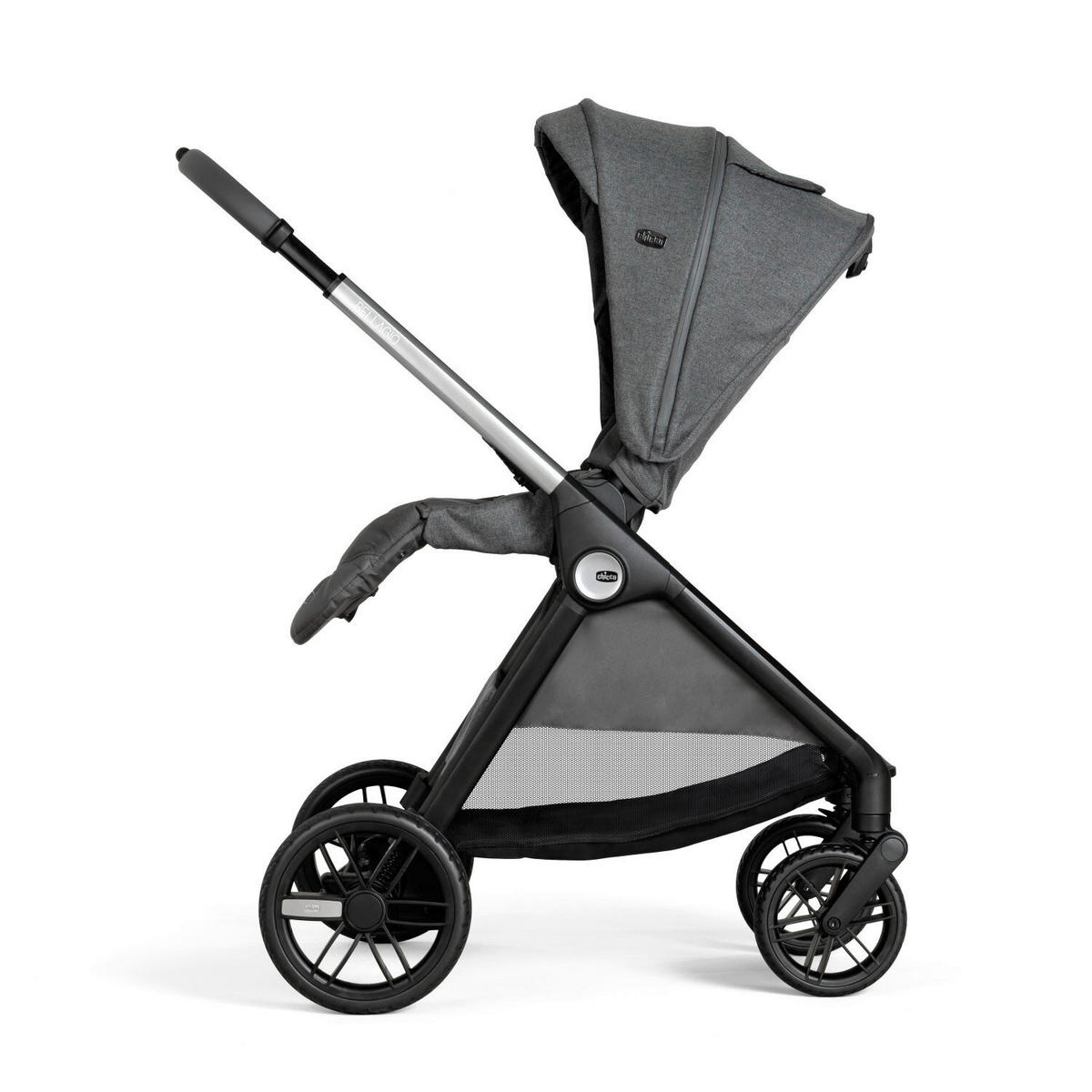 KINDERWAGEN  Bellagio  Black Satin  - Schwarz/Grau, Basics, Metall (55/82/97-106cm) - Chicco