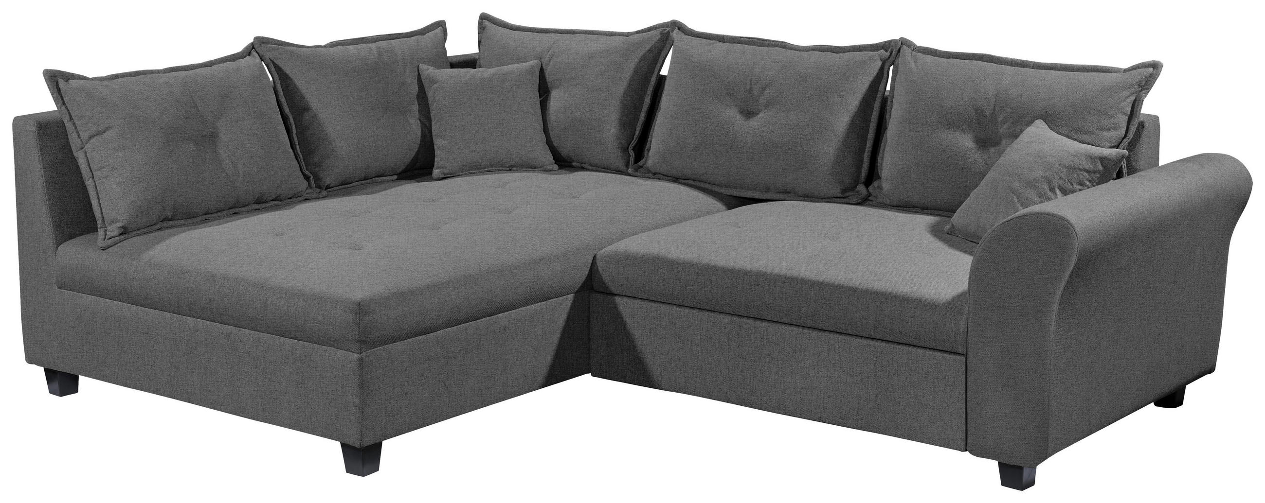 Thumbnail - Livetastic Ecksofa, Anthrazit, Textil, 3-Sitzer, Füllung: Schaumstoffflocken,Schaumstoffflocken, Ottomane links, L-Form,...