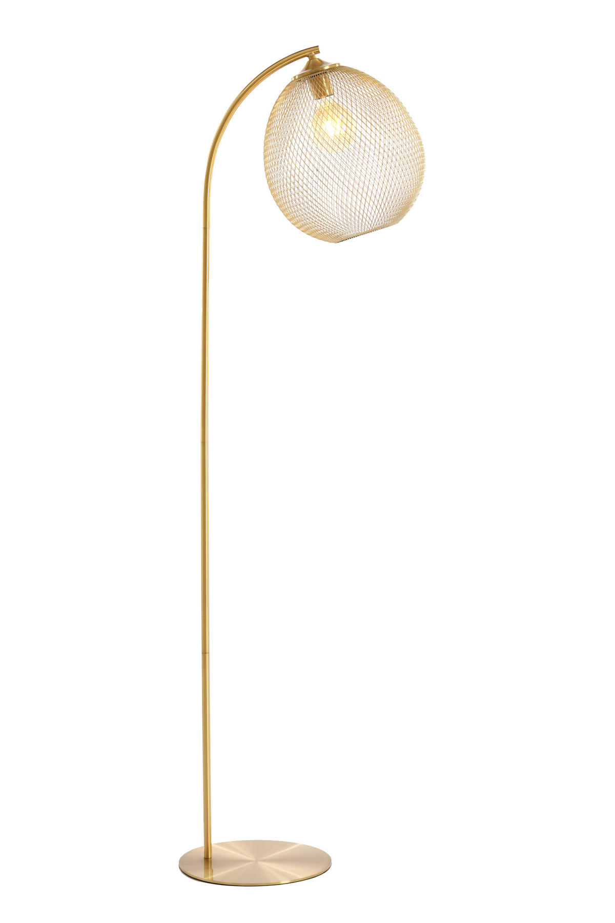 STEHLEUCHTE Moroc 30/160 cm   - Goldfarben, Design, Kunststoff/Metall (30/160cm) - Light & Living