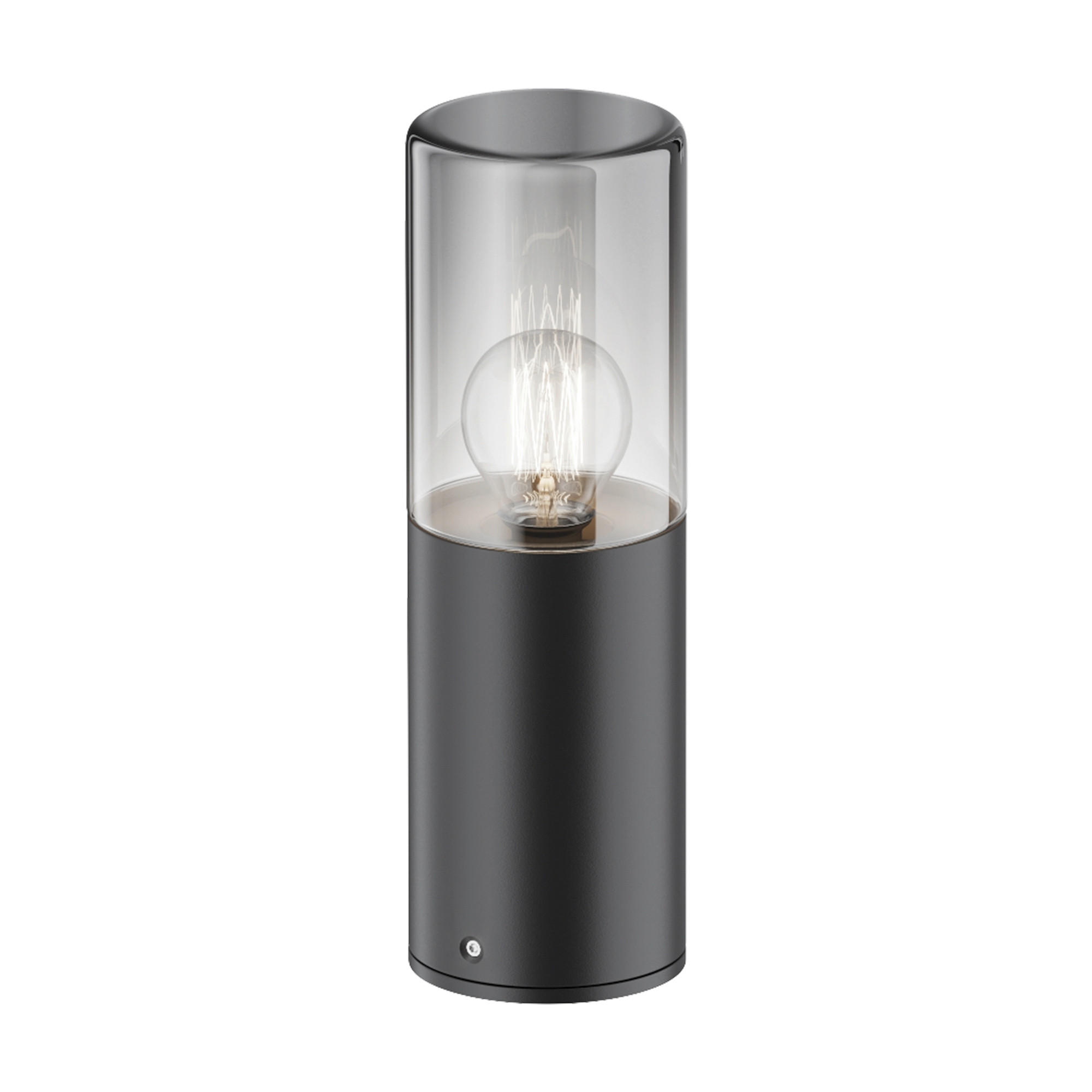 WEGELEUCHTE Outdoor 8/25 cm  - Dunkelgrau, Design, Glas/Metall (8/25cm) - MAYTONI