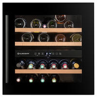 WEINKÜHLSCHRANK CBI40DB1  - Schwarz, Basics, Glas/Holz (59,0/59,5/56,3cm)
