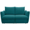 2-SITZER-SOFA in Mikrofaser Petrol  - Petrol, Design, Textil (180/100/97cm) - LOOKS by W.Joop