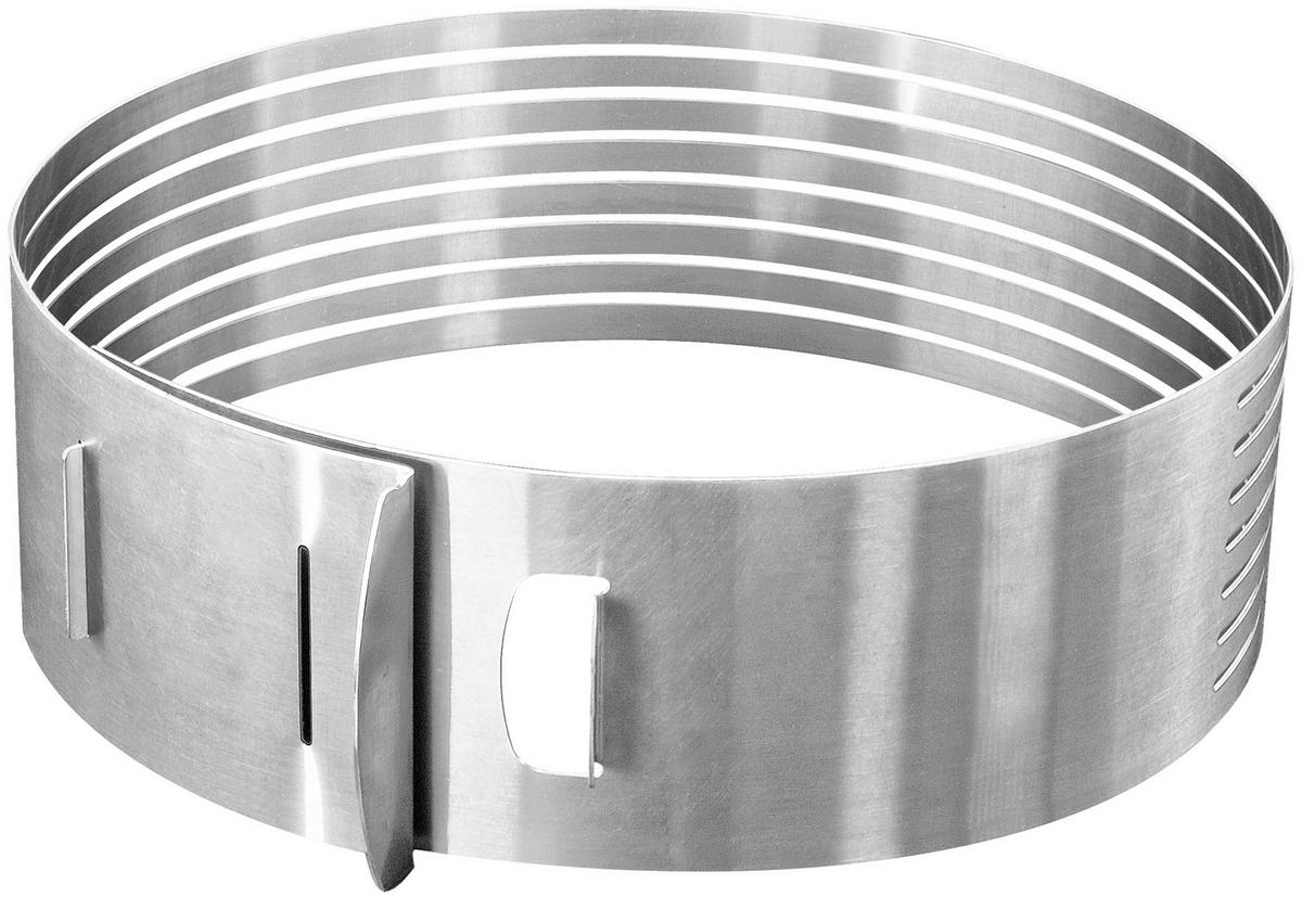 TORTENTEILER - Silberfarben, Basics, Metall (24-26/8cm) - Zenker