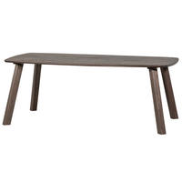 ESSTISCH 180/100/74 cm Echtholz  Holz in verschiedenen Größen erhältlich, Variantenauswahl oval Dunkelbraun  - Dunkelbraun, Design, Holz (180/100/74cm) - Livetastic