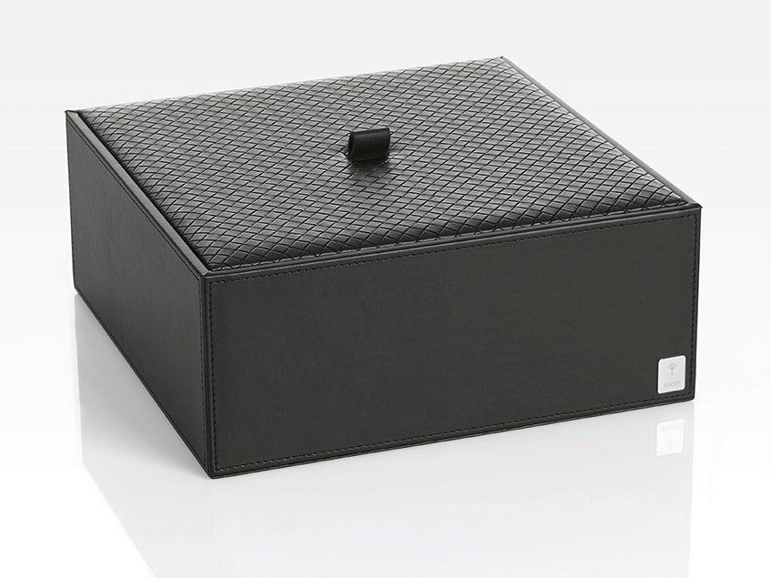 BOX MIT DECKEL - Schwarz, Design, Kunststoff (25/9,5/25cm) - Joop!