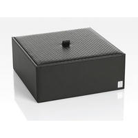 BOX MIT DECKEL - Schwarz, Design, Kunststoff (25/9,5/25cm) - Joop!