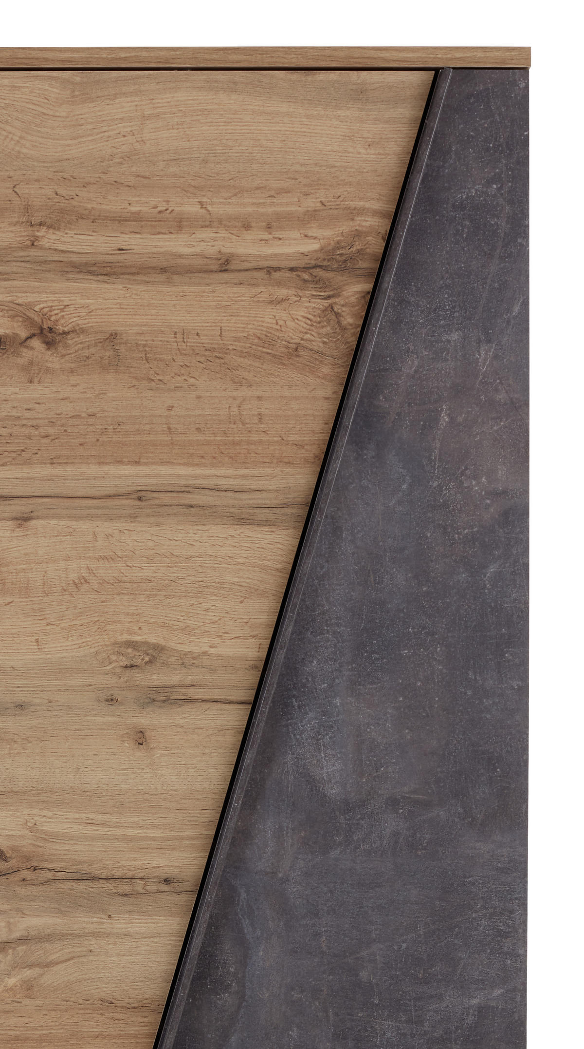 SCHUHSCHRANK Eichefarben, Dunkelgrau  - Eichefarben/Dunkelgrau, MODERN, Holzwerkstoff/Kunststoff (70/196/35cm) - MID.YOU