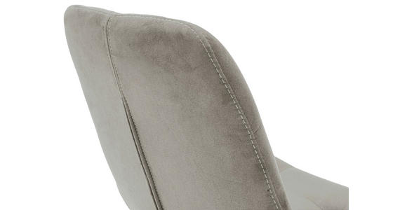 STUHL Flachgewebe Hellgrau - Hellgrau, KONVENTIONELL, Holz/Textil (56/84/63cm) - Carryhome