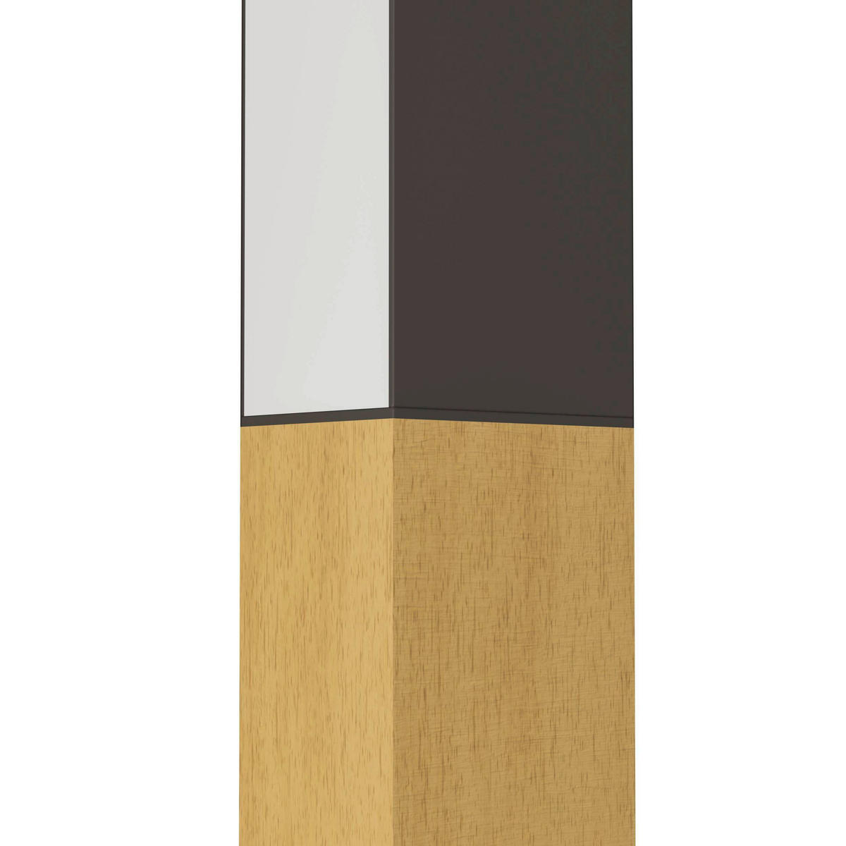 LED-WANDLEUCHTE 56/6/4,5 cm   - Schwarz/Braun, Natur, Holz/Metall (56/6/4,5cm) - Eglo