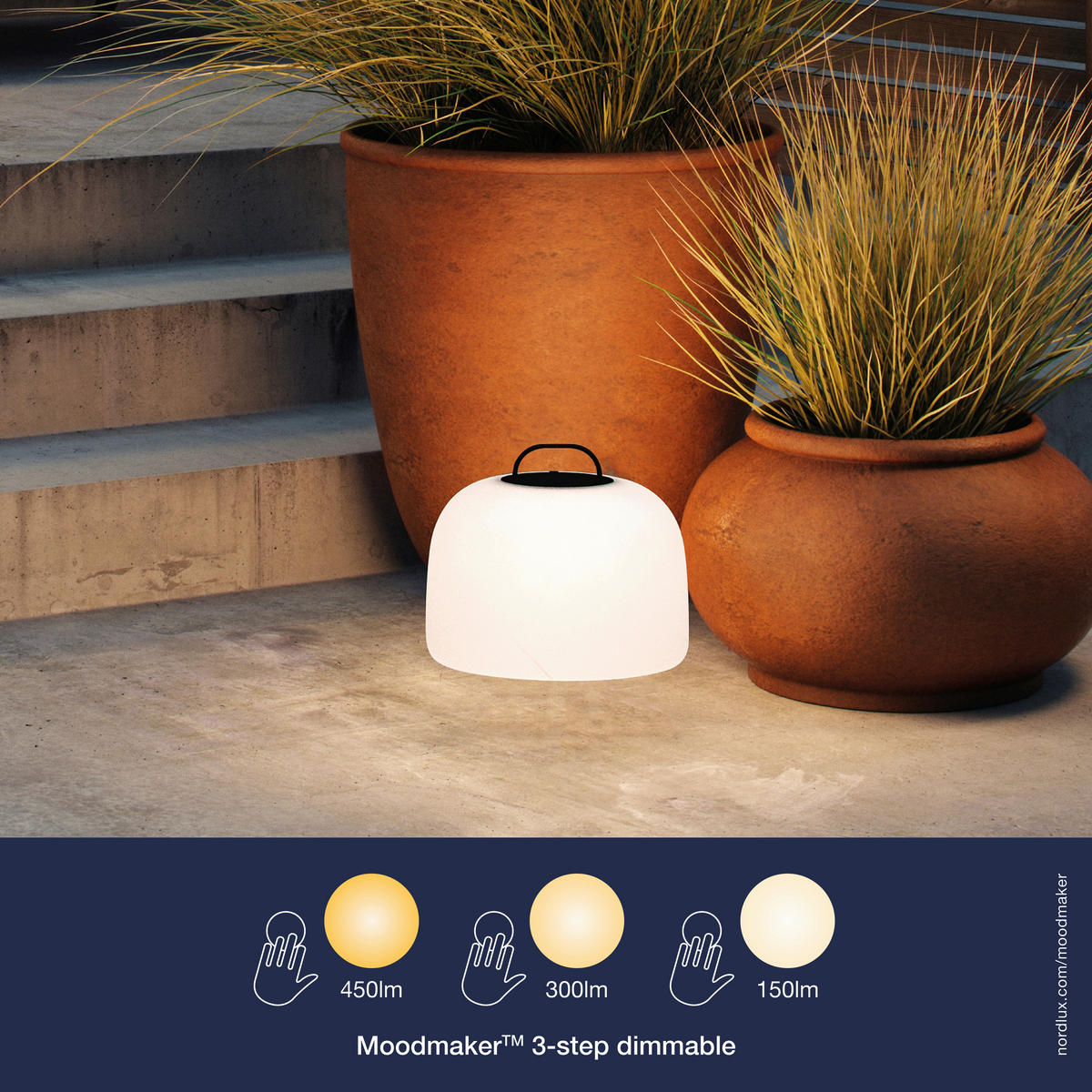 LED-AUßENLEUCHTE 36/31 cm   - Schwarz/Weiß, Design, Kunststoff (36/31cm) - Nordlux