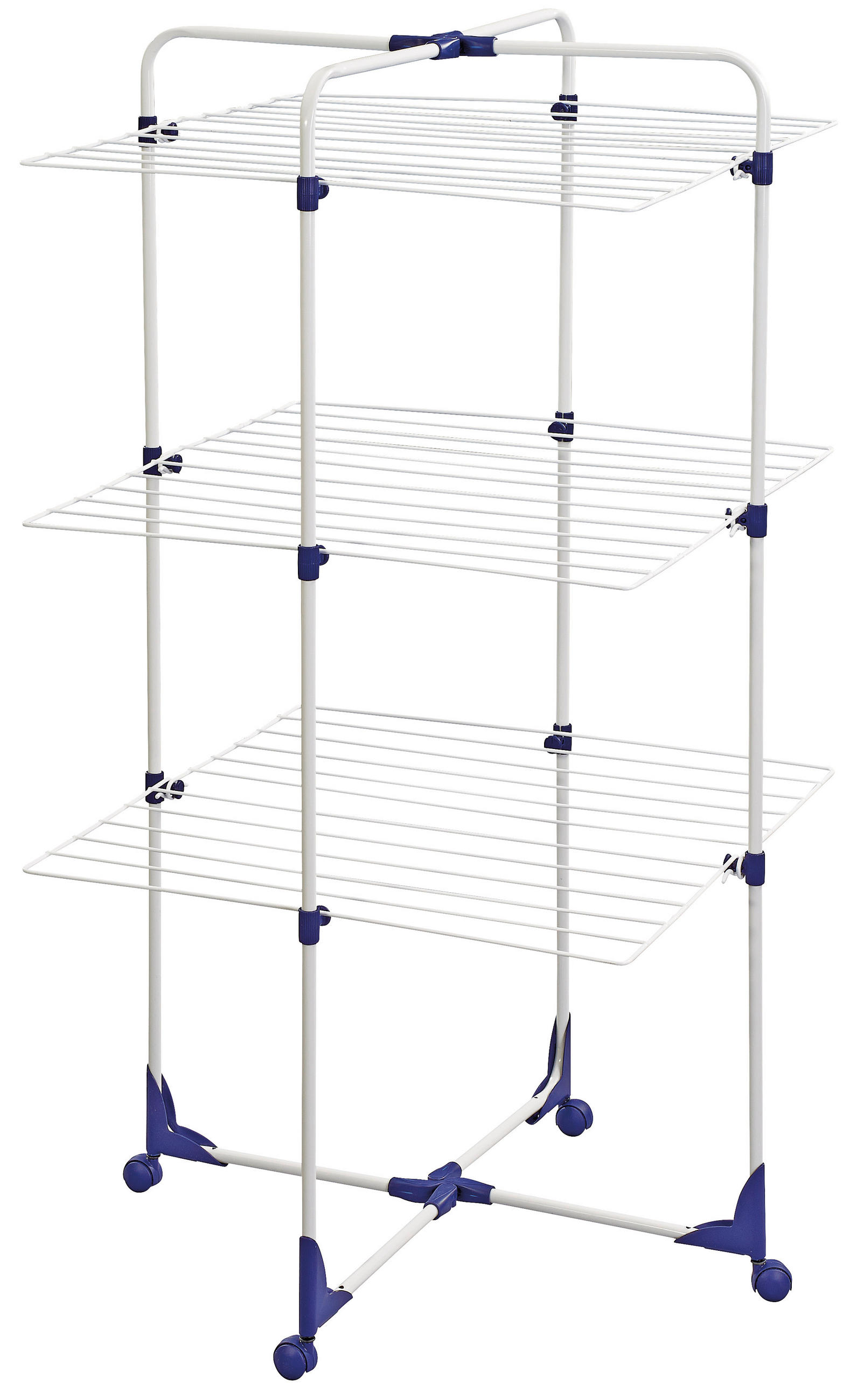 TURMTROCKNER CLASSIC TOWER 68/68/126 cm  - Blau/Weiss, Konventionell, Metall (68/68/126cm) - Leifheit