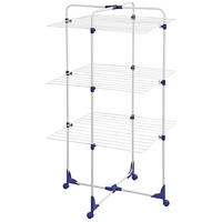 TURMTROCKNER CLASSIC TOWER 68/68/126 cm  - Blau/Weiss, Konventionell, Metall (68/68/126cm) - Leifheit