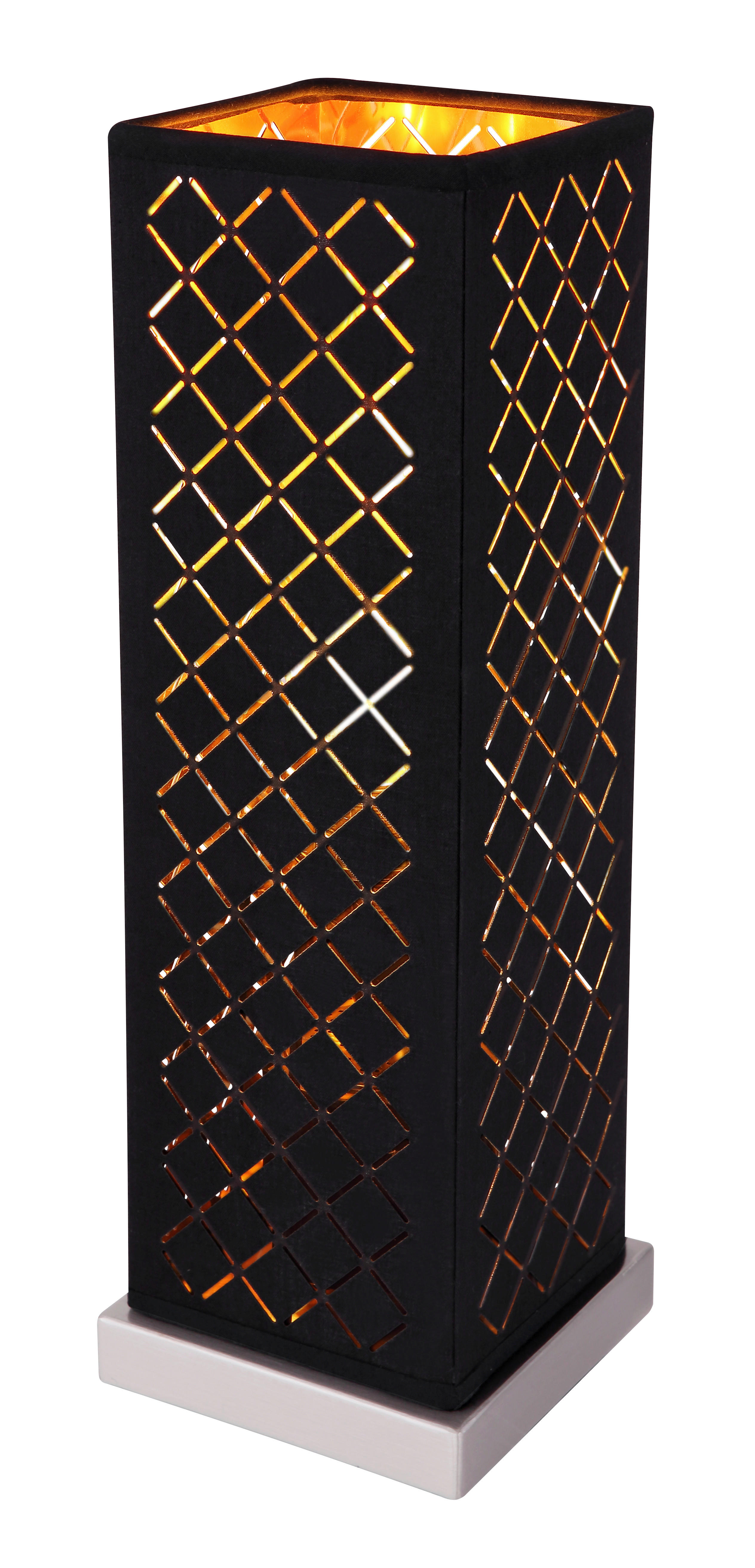 BORDSLAMPA 11/11/35 cm   - svart/guldfärgad, Design, metall/textil (11/11/35cm)