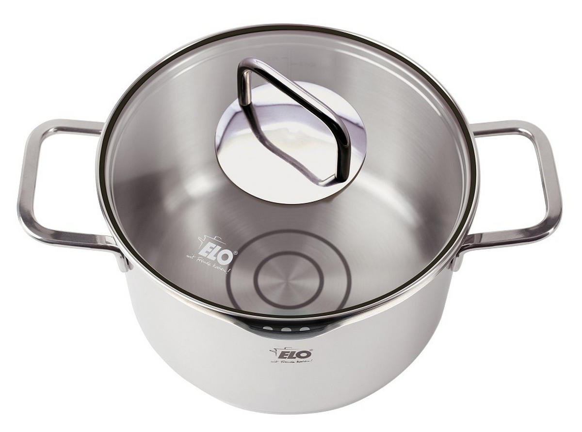 KOCHTOPFSET Smart Steam 4-teilig  - Edelstahlfarben, Basics, Metall - ELO