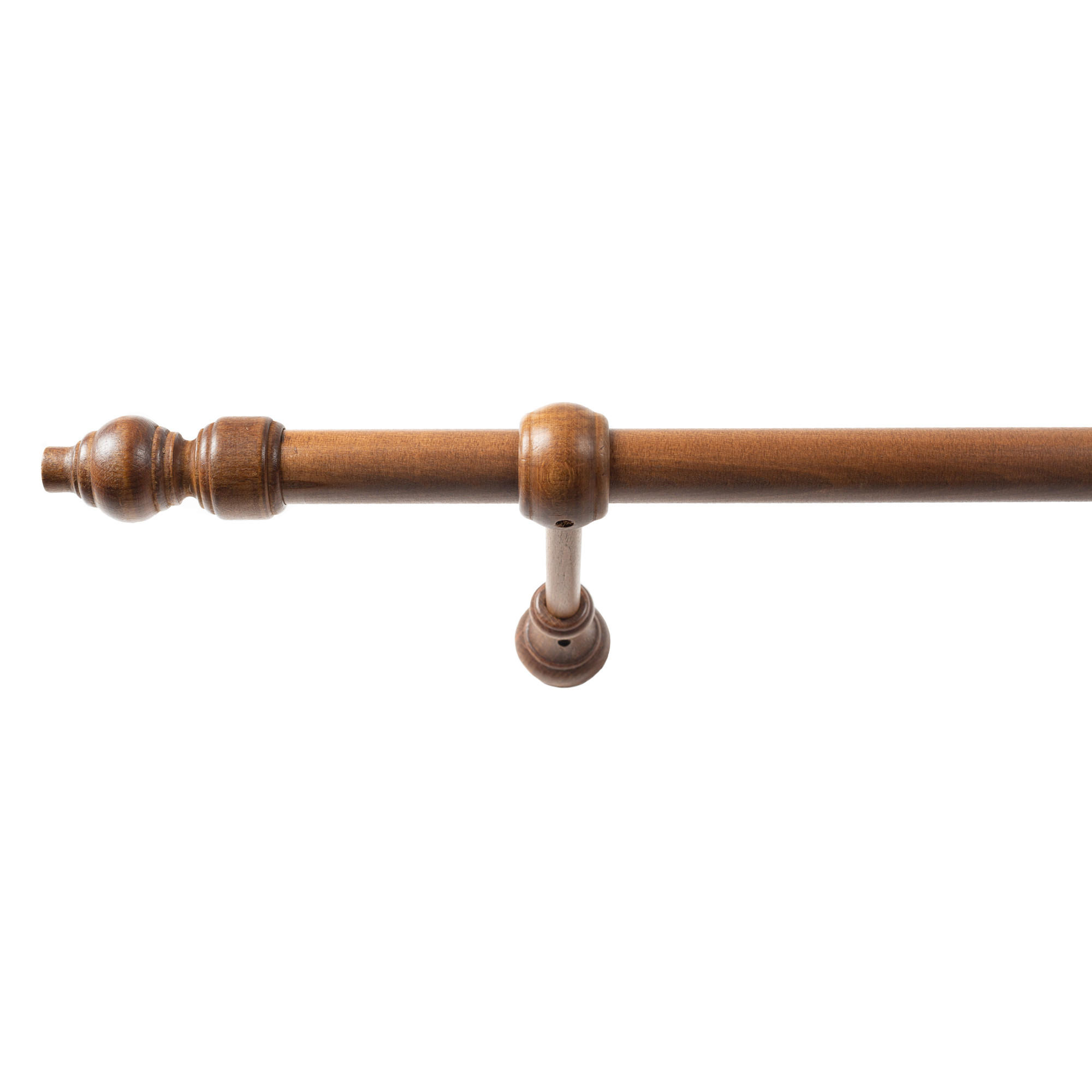 SET ZA DROG ZA ZAVESE   240 cm  barve hrasta  - barve hrasta, Konvencionalno, les (240cm)