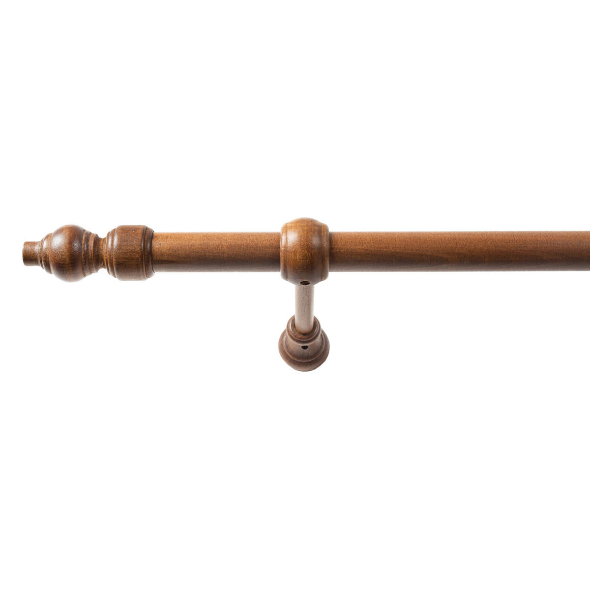 SET ZA DROG ZA ZAVESE   240 cm  barve hrasta  - barve hrasta, Konvencionalno, les (240cm)