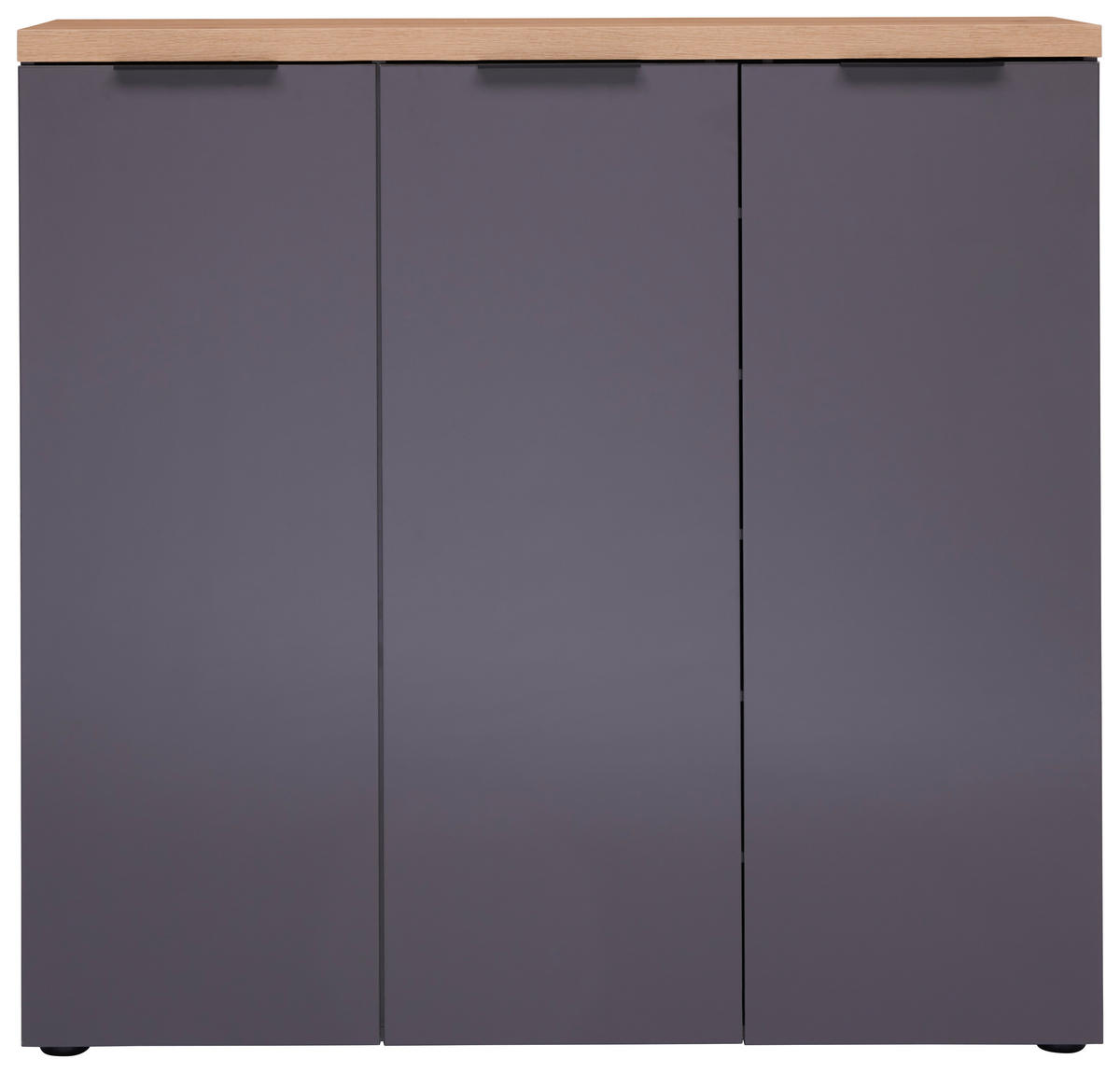 OMARA ZA ČEVLJE antracit, barve hrasta - barve hrasta/barve aluminija, Design (120/115/34cm) - Xora