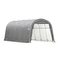 CARPORT 370/240/610 cm Stahl  - Grau, Basics, Kunststoff/Metall (370/240/610cm) - Ambia Garden