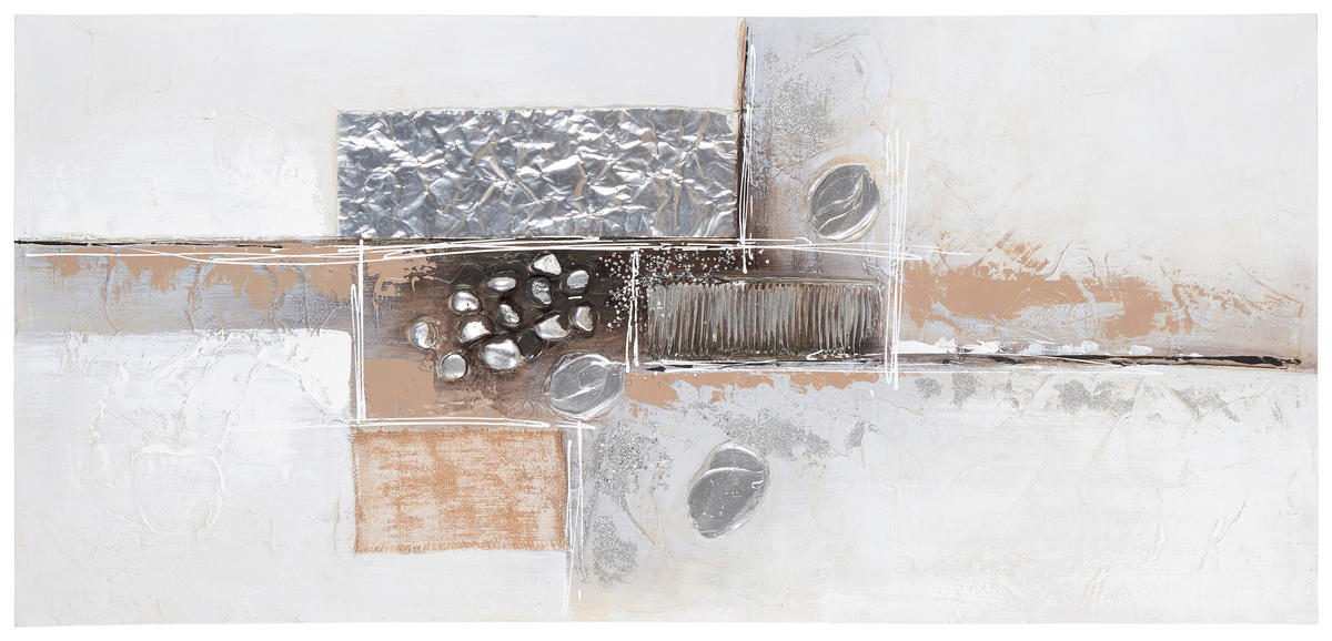 ULJENA SLIKA    120/55 cm     - srebrne boje/smeđa, Design, drvo/metal (120/55cm) - Monee