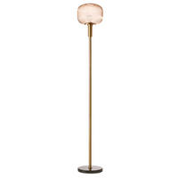 STEHLEUCHTE 5900 DOROTY 24/24/162 cm   - Bernsteinfarben/Sahara, KONVENTIONELL, Glas/Kunststoff (24/24/162cm)