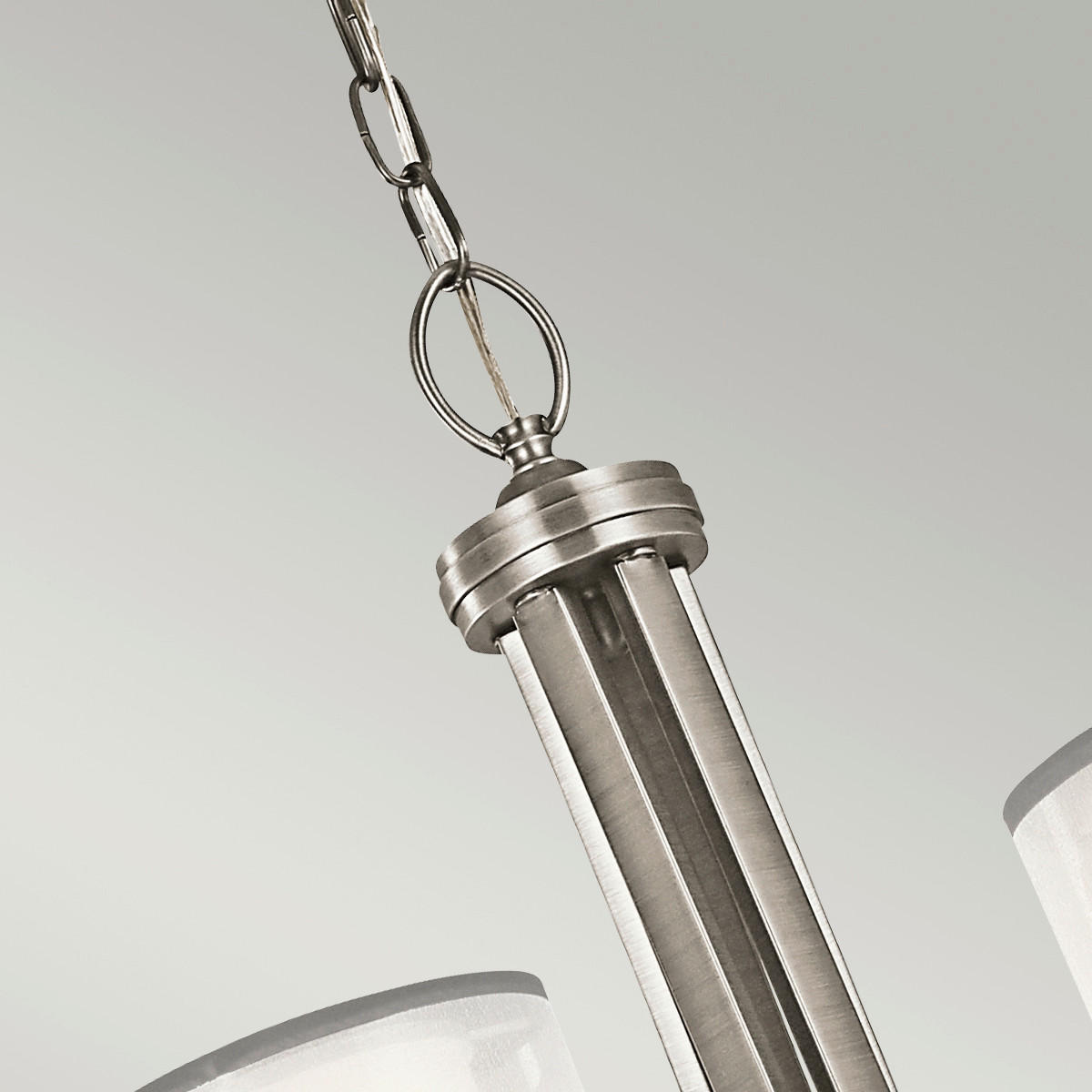 KRONLEUCHTER 63.5/75.6 cm    - Silberfarben, Konventionell, Glas/Metall (63.5/75.6cm) - Elstead Lighting