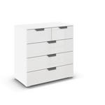 KOMMODE  in 80/81/42 cm  - Chromfarben/Weiß, Design, Holzwerkstoff/Metall (80/81/42cm) - Carryhome
