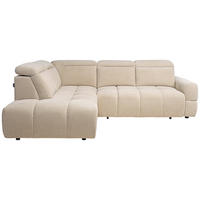 KUTNA GARNITURA tekstil  bež   - bež/crna, Moderno, tekstil/plastika (223/110/270cm)