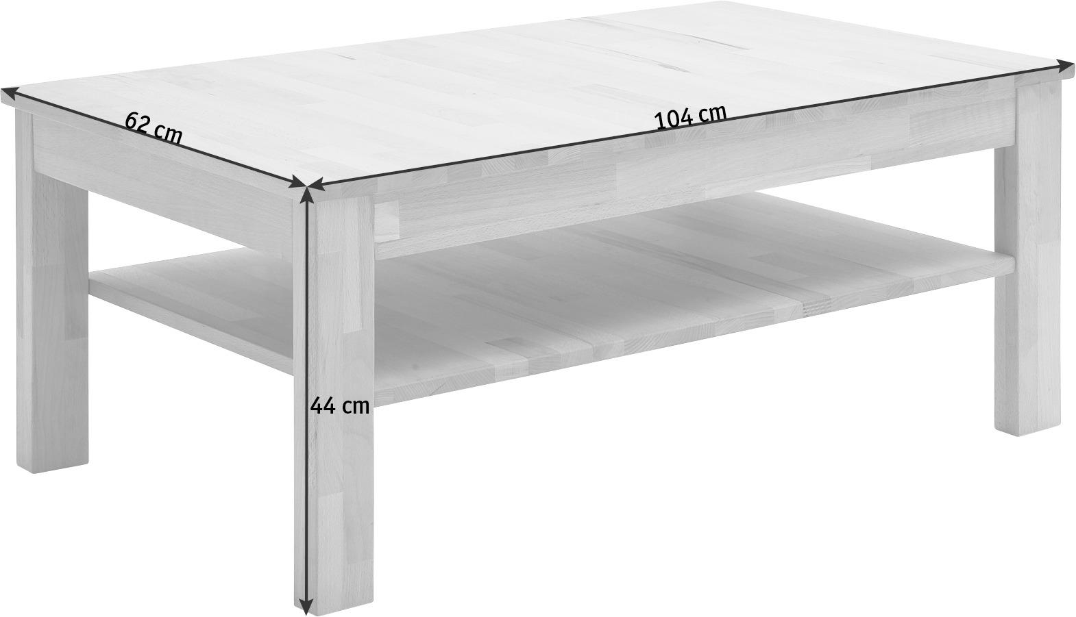 COUCHTISCH in Holz 104/62/44 cm - Buchefarben, Design, Holz (104/62/44cm) - MID.YOU