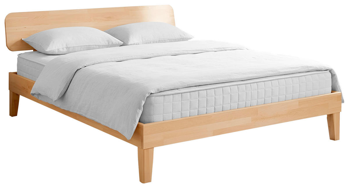 BETT 180/220 cm  Buchefarben   - Buchefarben, Modern, Holz (180/220cm) - MID.YOU