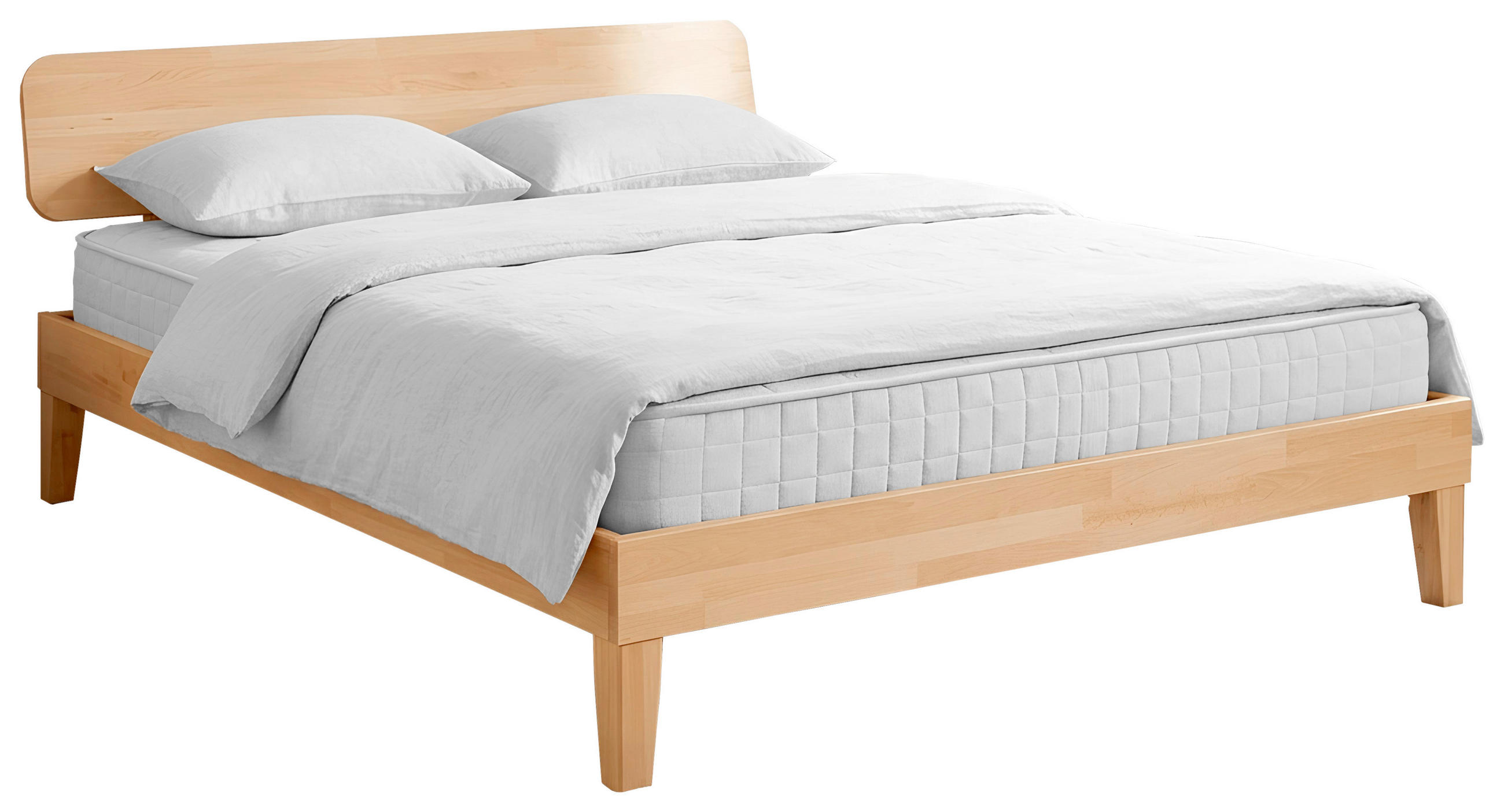 Pat, 140/220 cm, culoare lemn fag