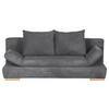 SCHLAFSOFA in Cord Dunkelgrau  - Dunkelgrau/Naturfarben, Konventionell, Holz/Textil (200/75/92cm) - Livetastic